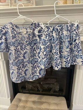 Sole Blue Top & Skirt Set